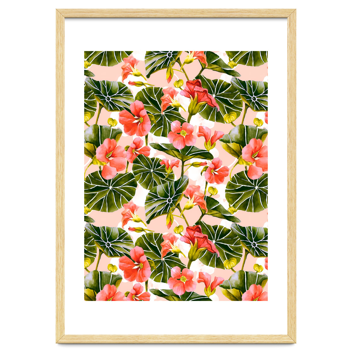 Nasturtiums watercolor 03