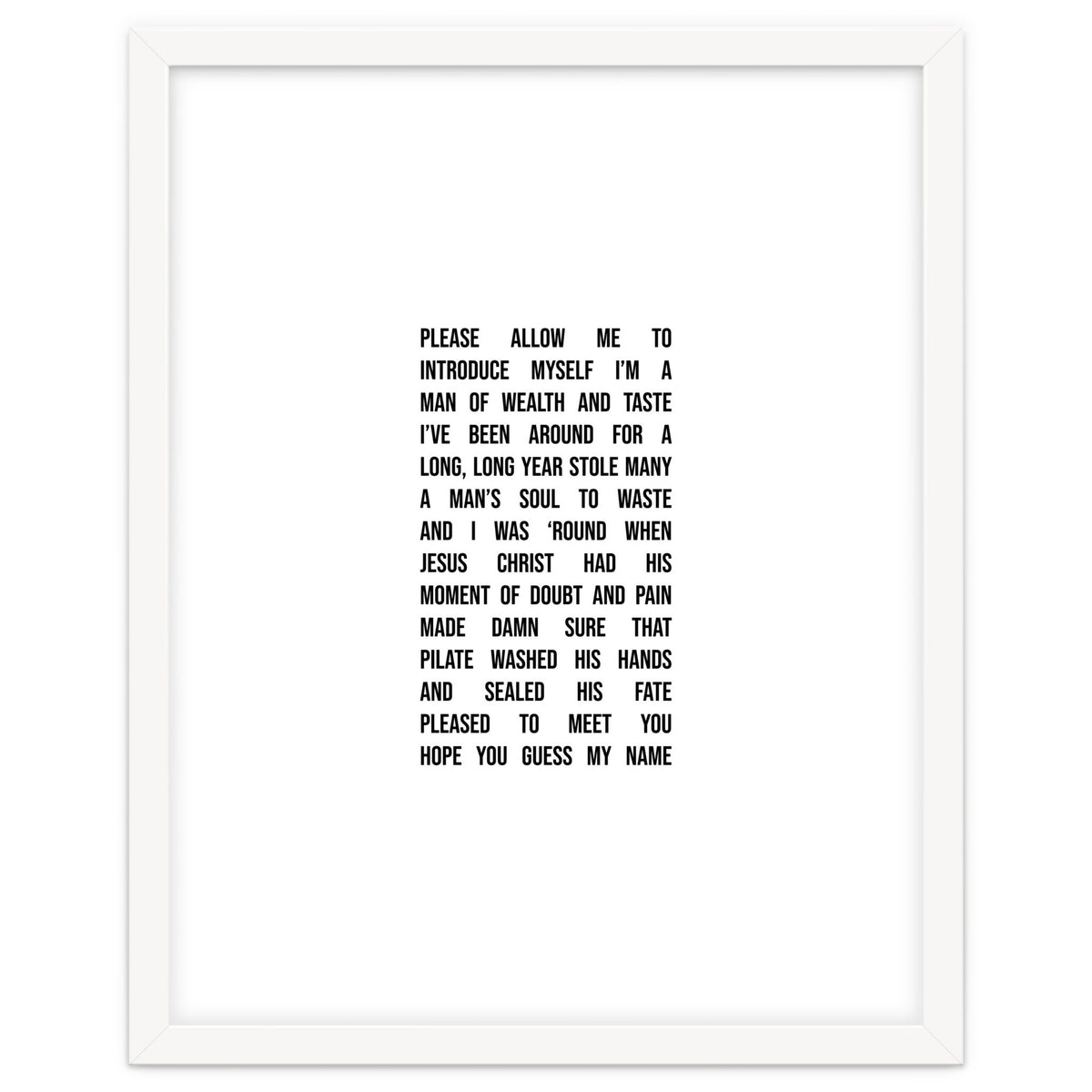 Sympathy For The Devil