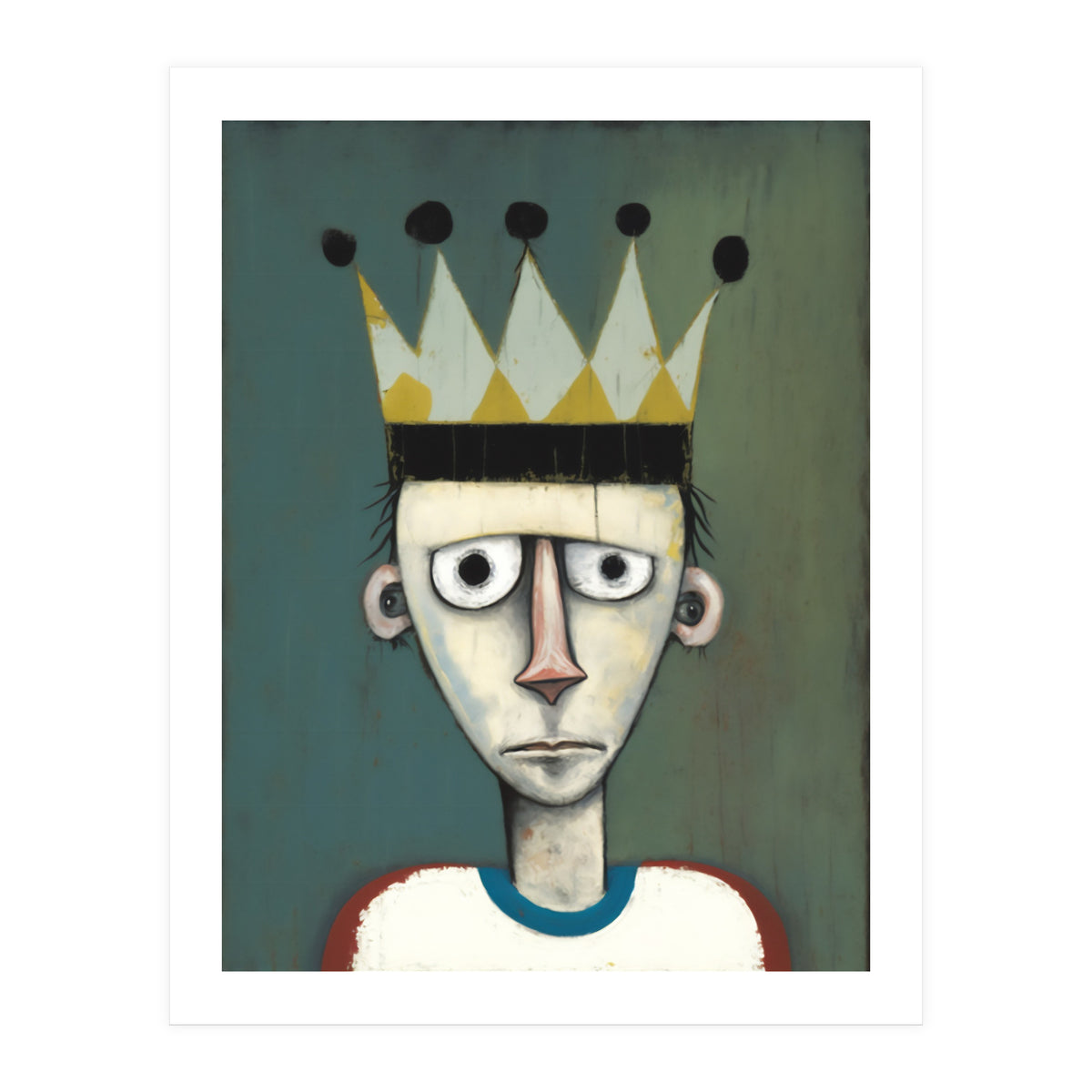 Footballer In A Crown (Print Only)