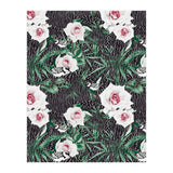 Dark flowery abstract of birds (Print Only) thumbnail