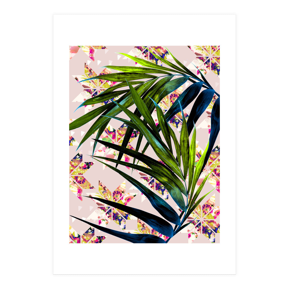 Leaves on mosaic  (Print Only)