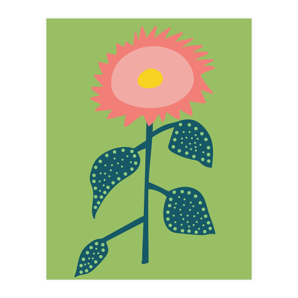 Abstract Sunflower Art (Print Only)