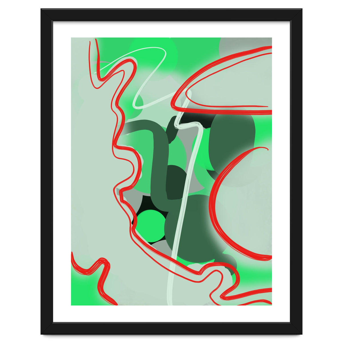 Abstraction In Complementary Colors 1