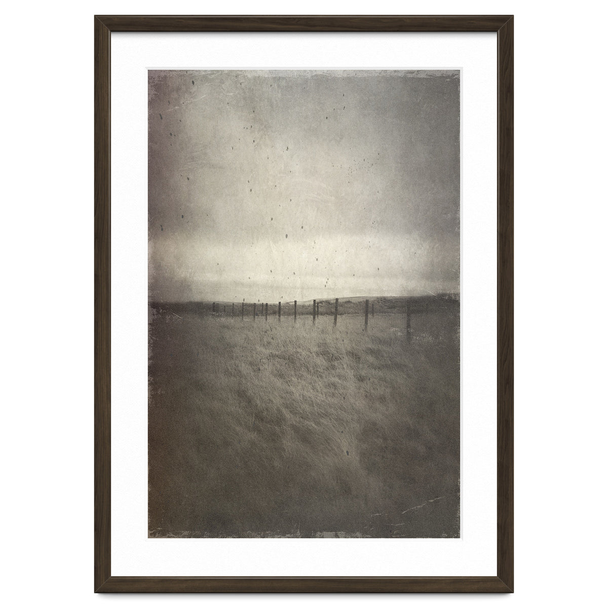 Bleak winter landscape of Saddleworth Moor