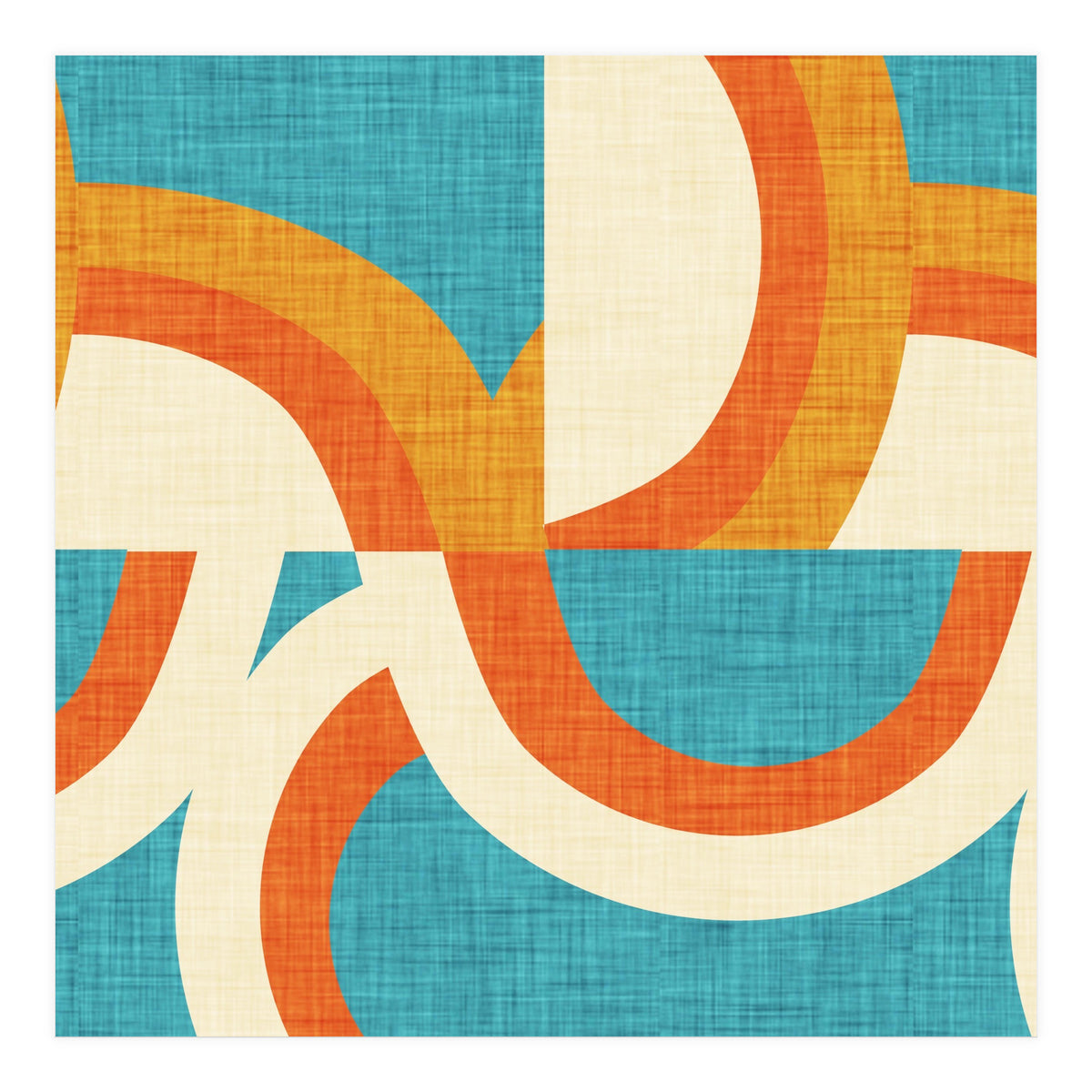 New Mid Mod Freeway Blue  (Print Only)