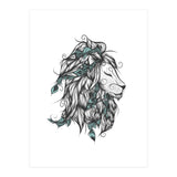 Poetic Lion Turquoise (Print Only) thumbnail