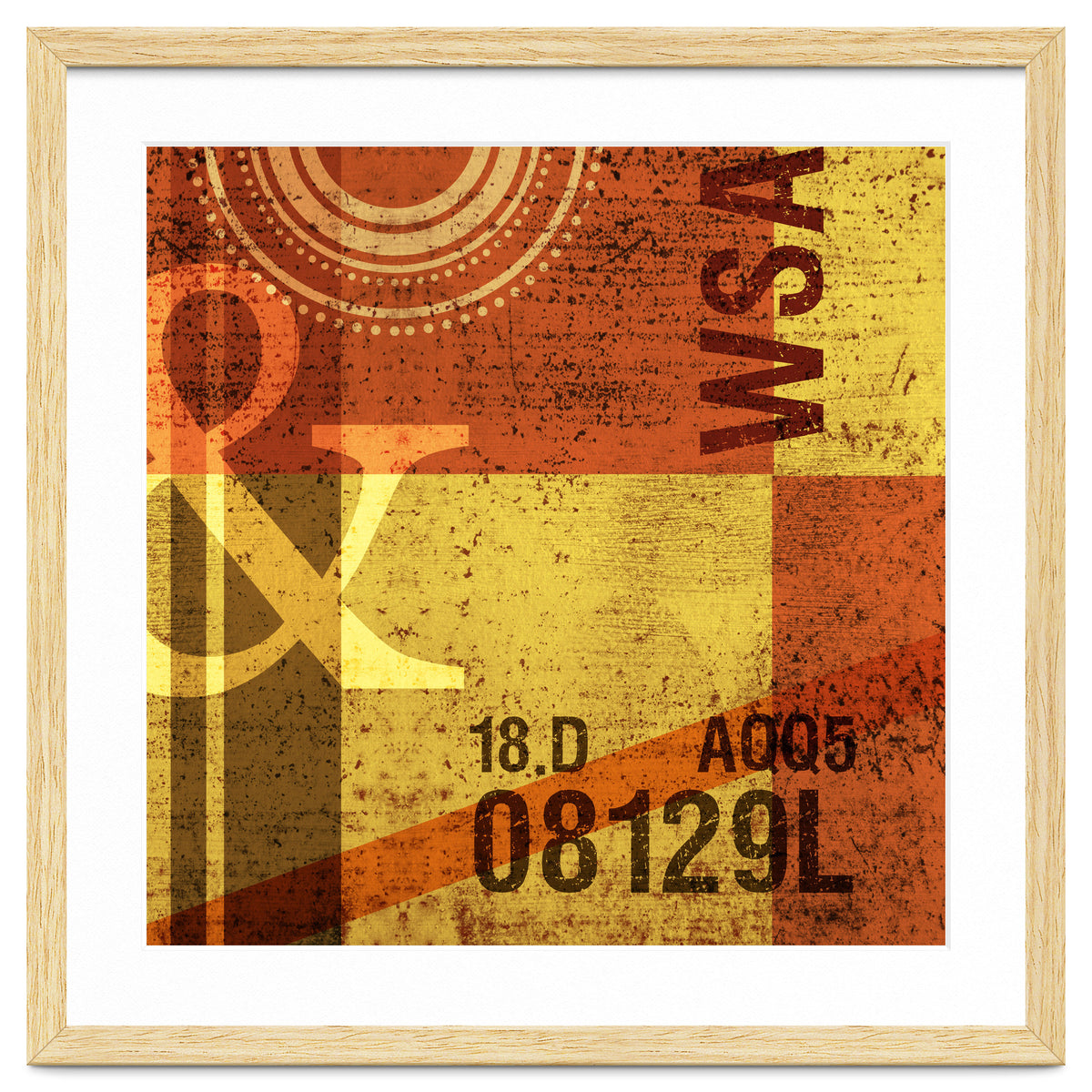 Abstract Industrial Yellow