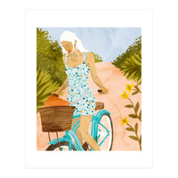 Biking In The Woods (Print Only)