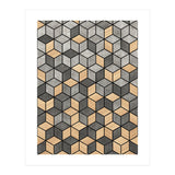 Concrete and Wood Cubes (Print Only) thumbnail