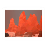 Torres Del Paine National Park Low Poly Art (Print Only) thumbnail