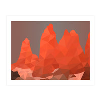 Torres Del Paine National Park Low Poly Art (Print Only)