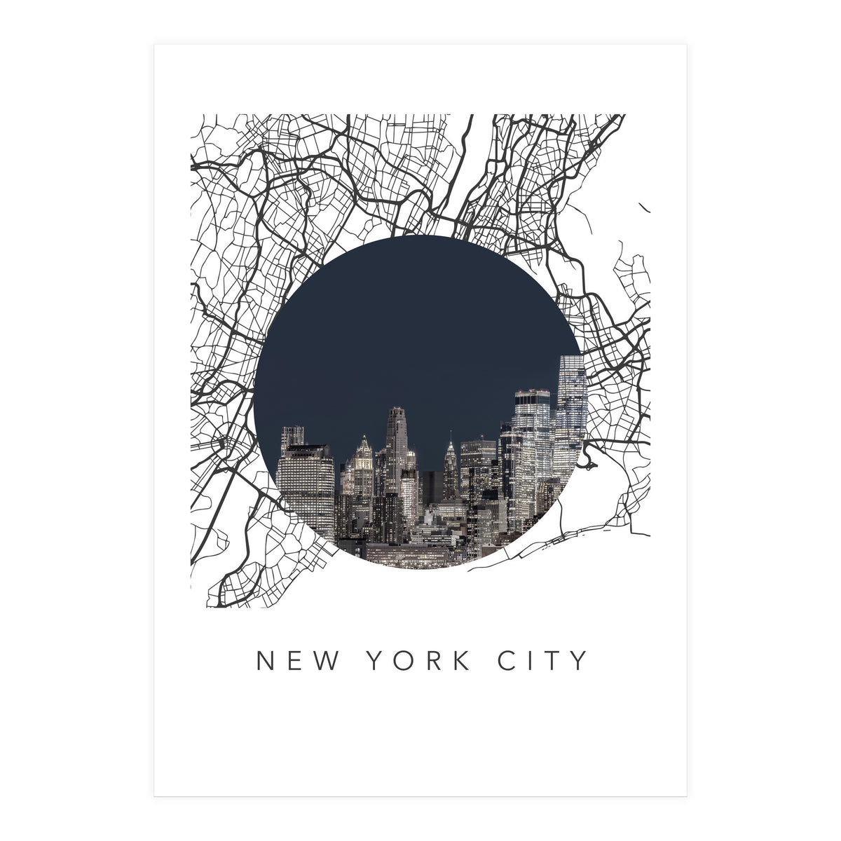 New York City Streets Collage (Print Only)