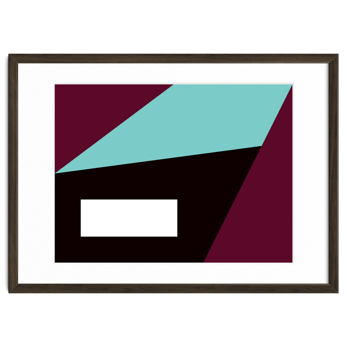 Geometric Shapes No. 84 - purple & turquoise