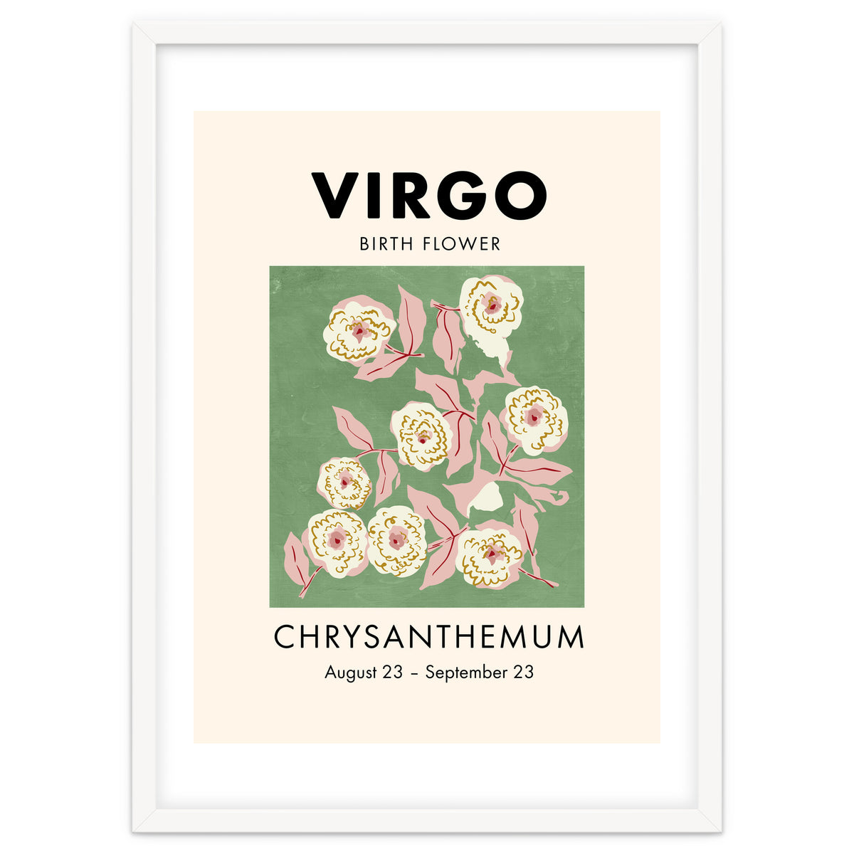 Virgo Birth Flower Chrysanthemum