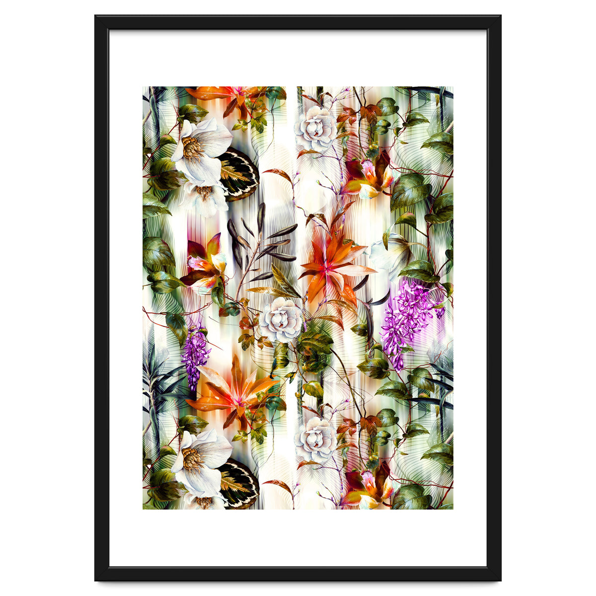 Abstract Motion Blur Floral