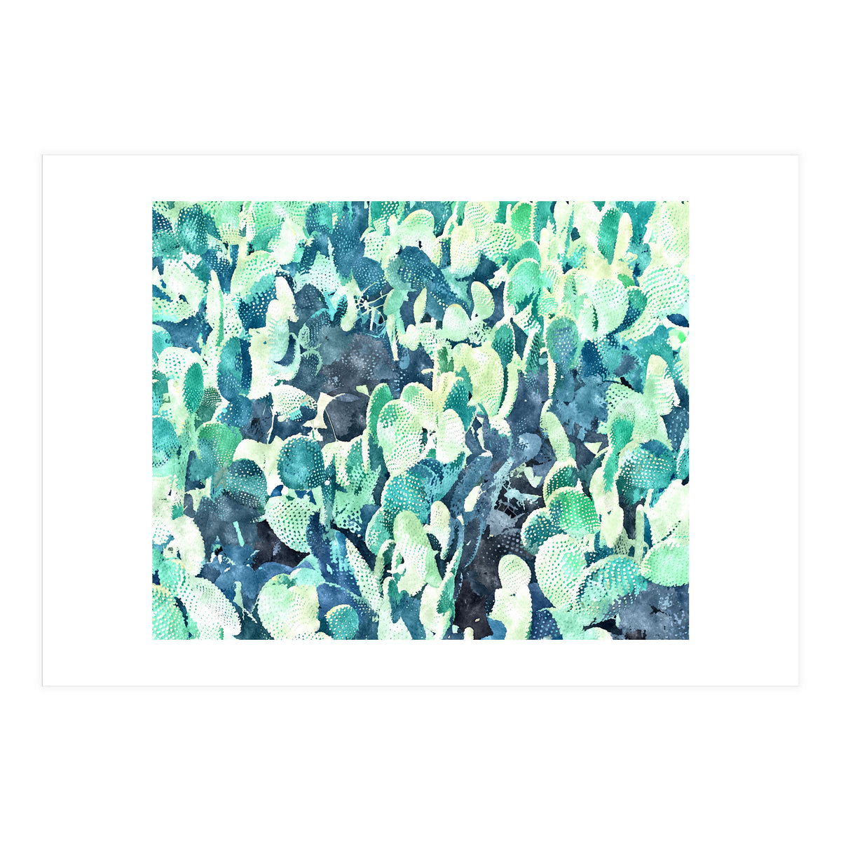 Watercolor Cactus III (Print Only)