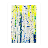 Aspen Tree Forest, Nature Watercolor Landscape Painting, Mystical Botanical Plants (Print Only) thumbnail
