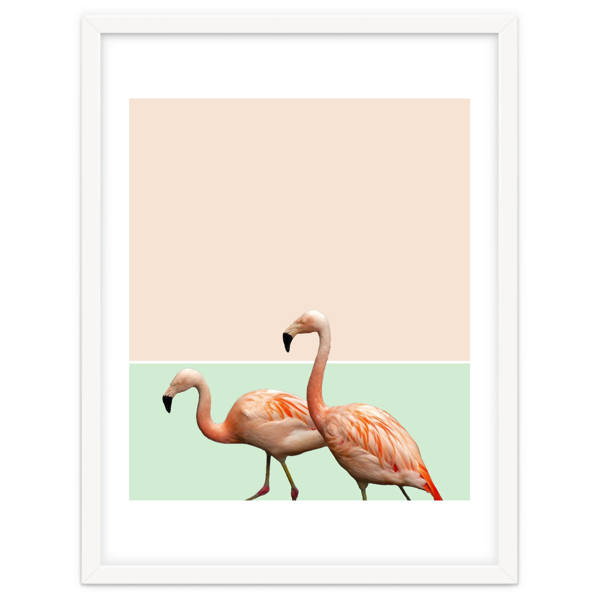 Flamingo Pastel Art