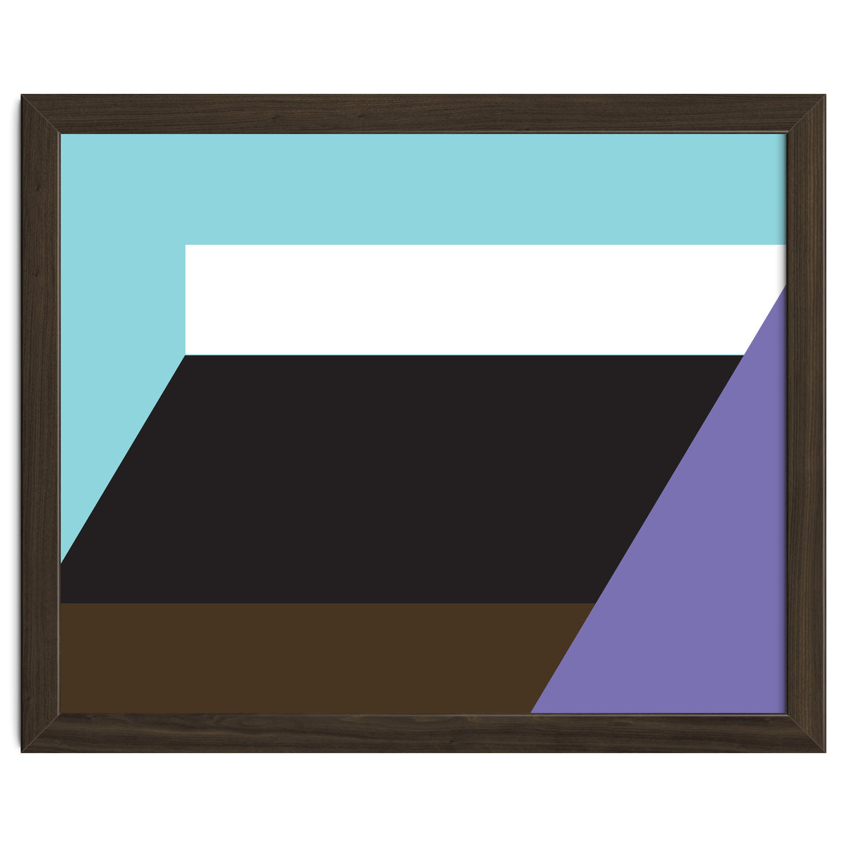 Geometric Shapes No. 34 - purple, blue & black