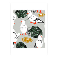White Pigeons (Print Only)