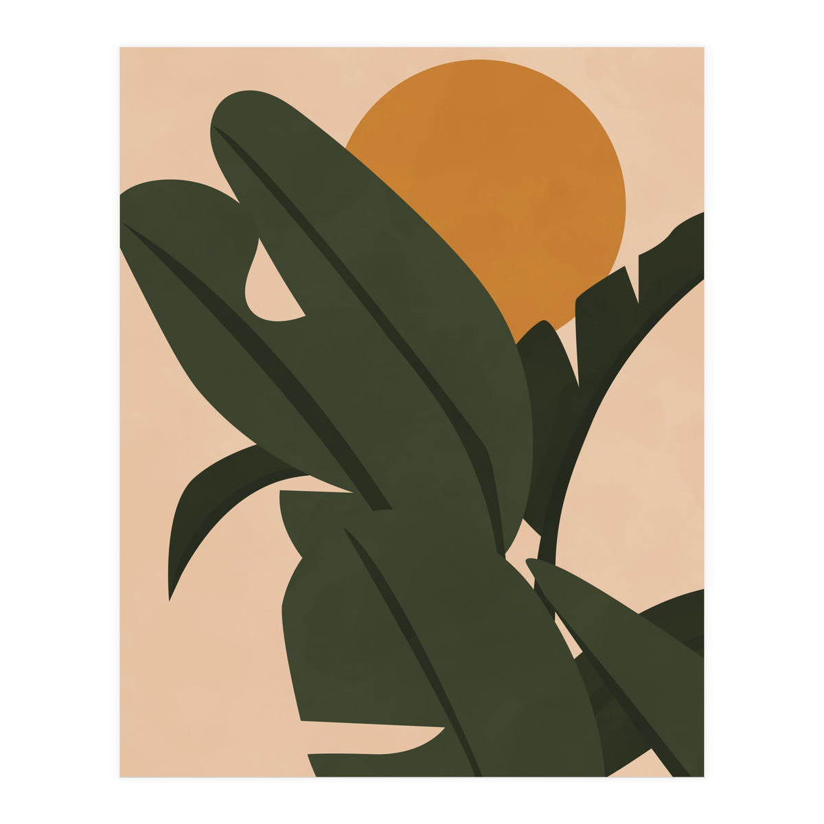 Banana Leaves Boho Style (Print Only)