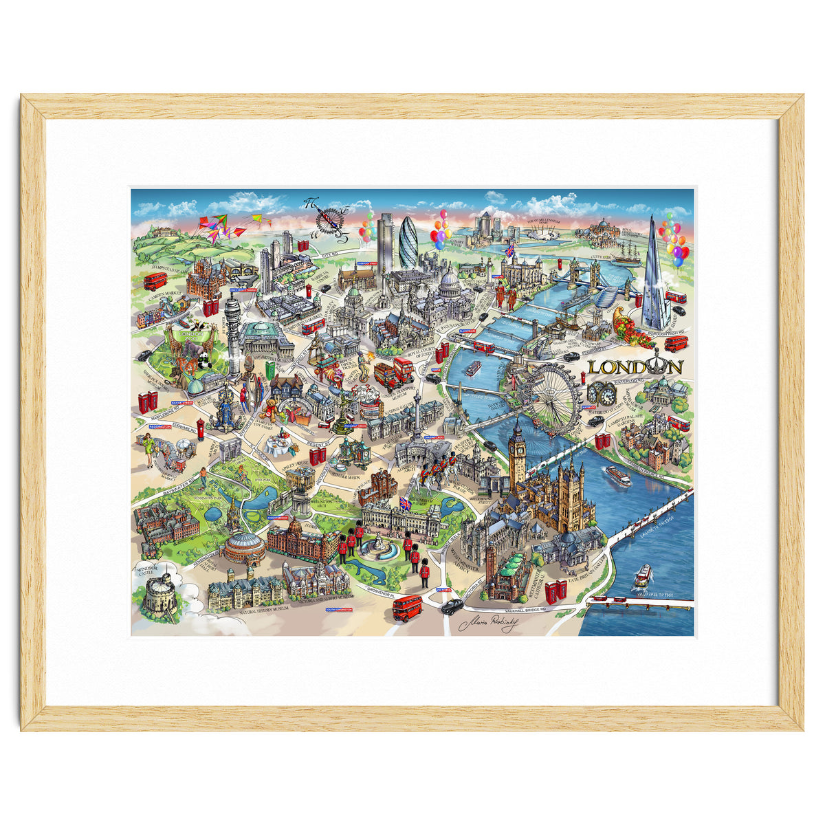 London Map Illustration