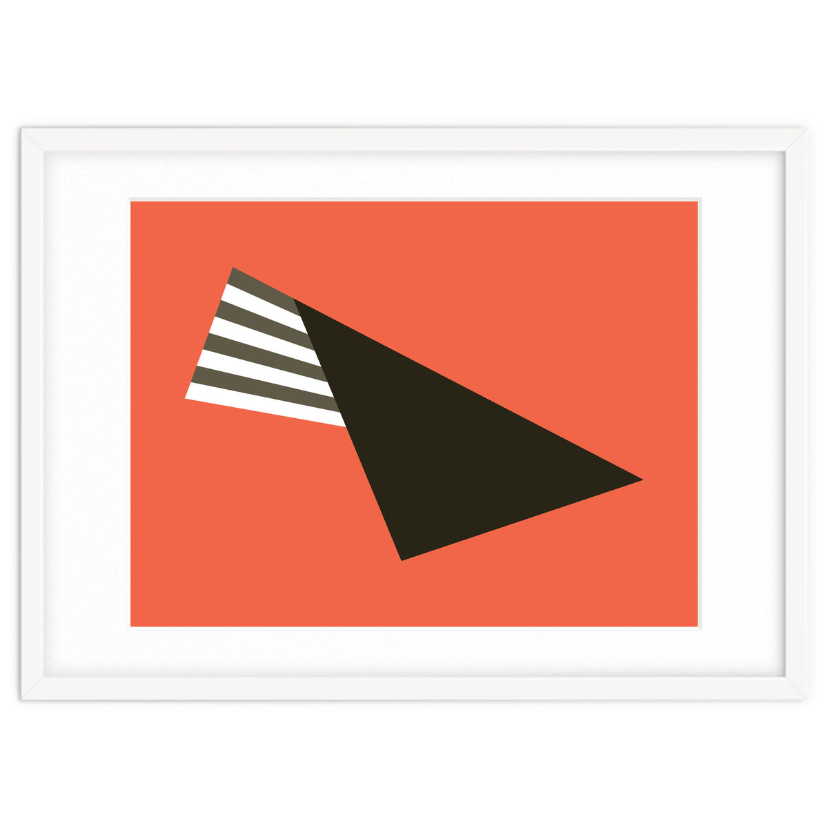 Geometric Shapes No. 75 - pink & stripes