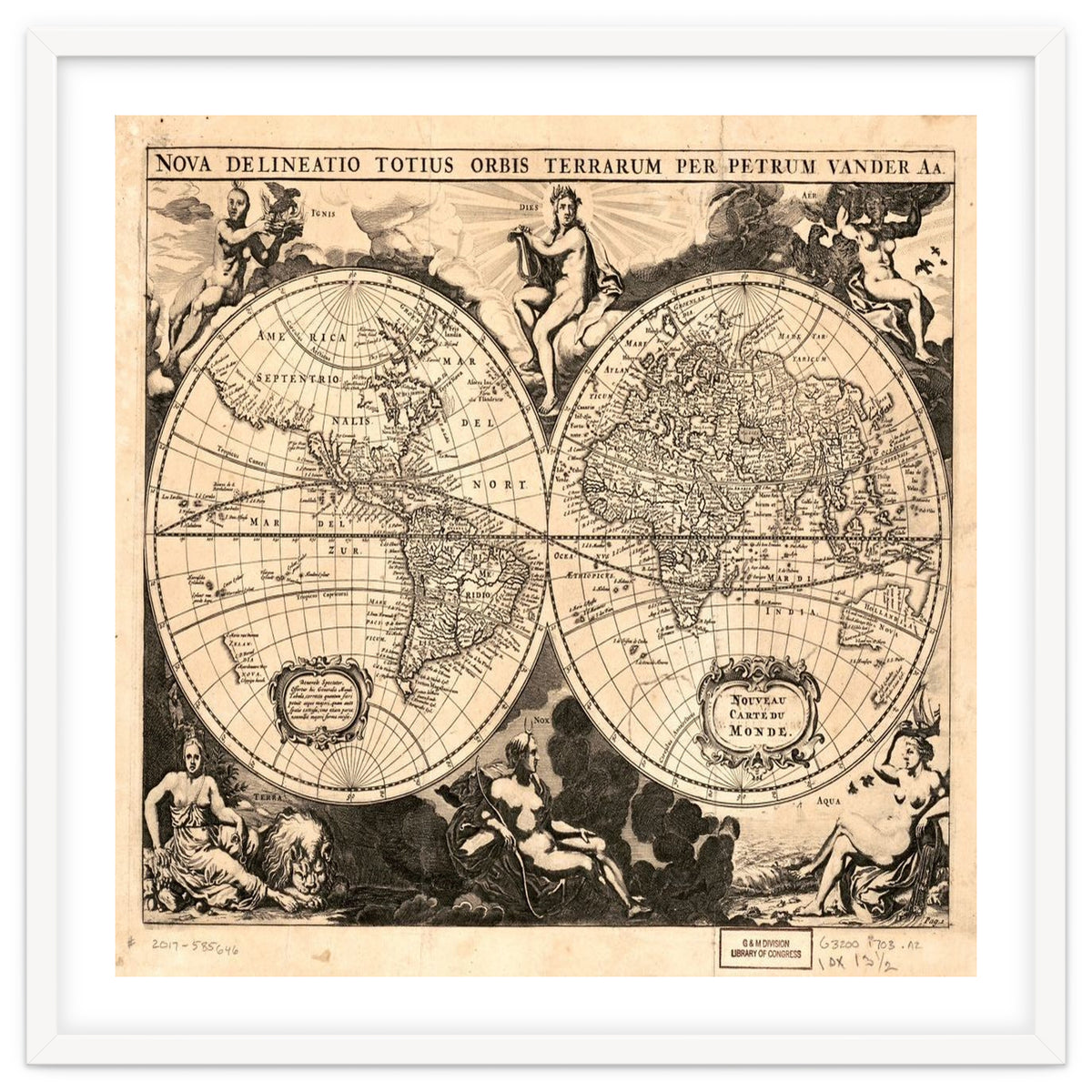 Old world mapa mundi