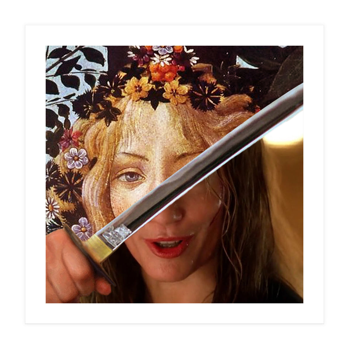 Botticelli's Flora & Black Mamba In Kill Bill (Print Only)