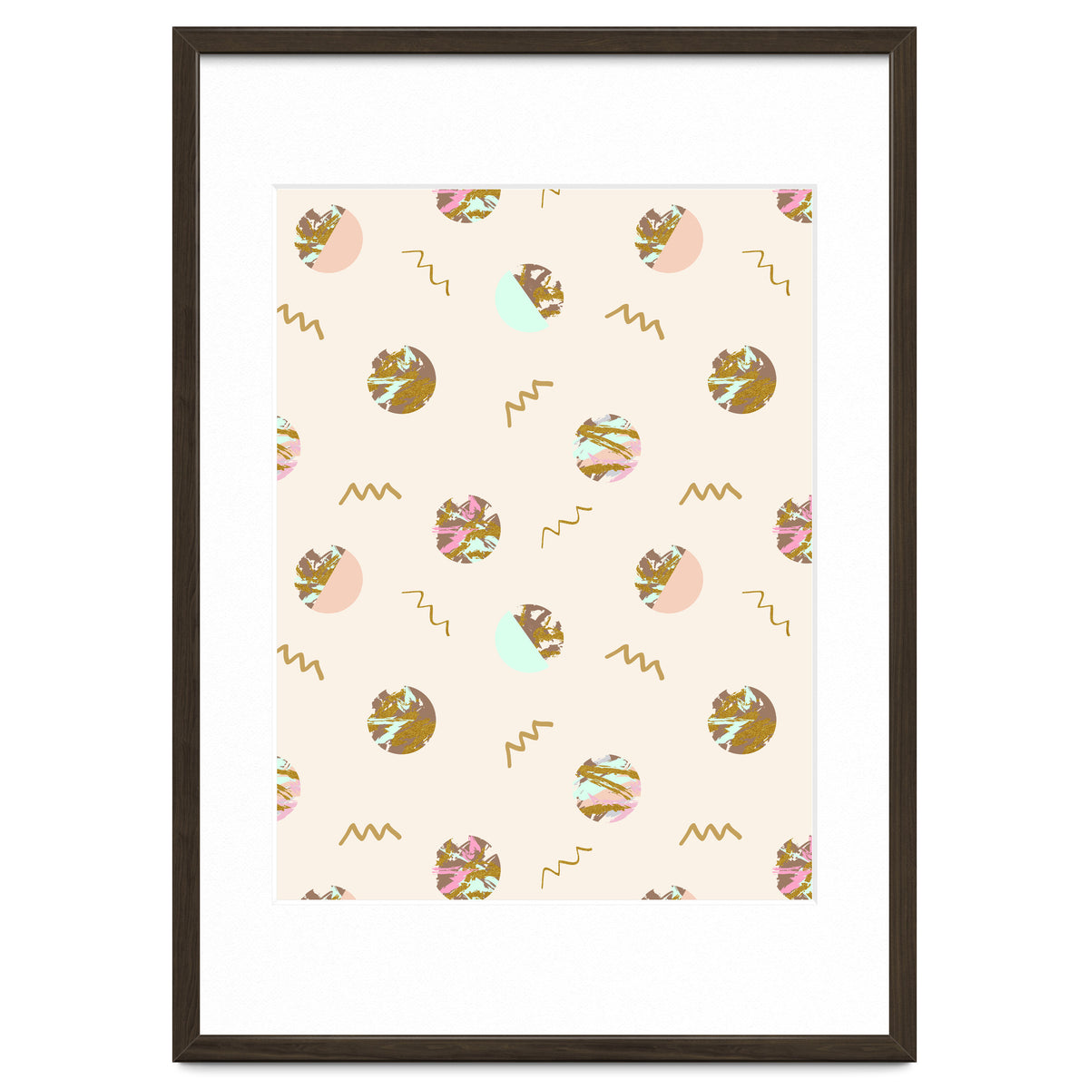 Abstract geometric vector painting