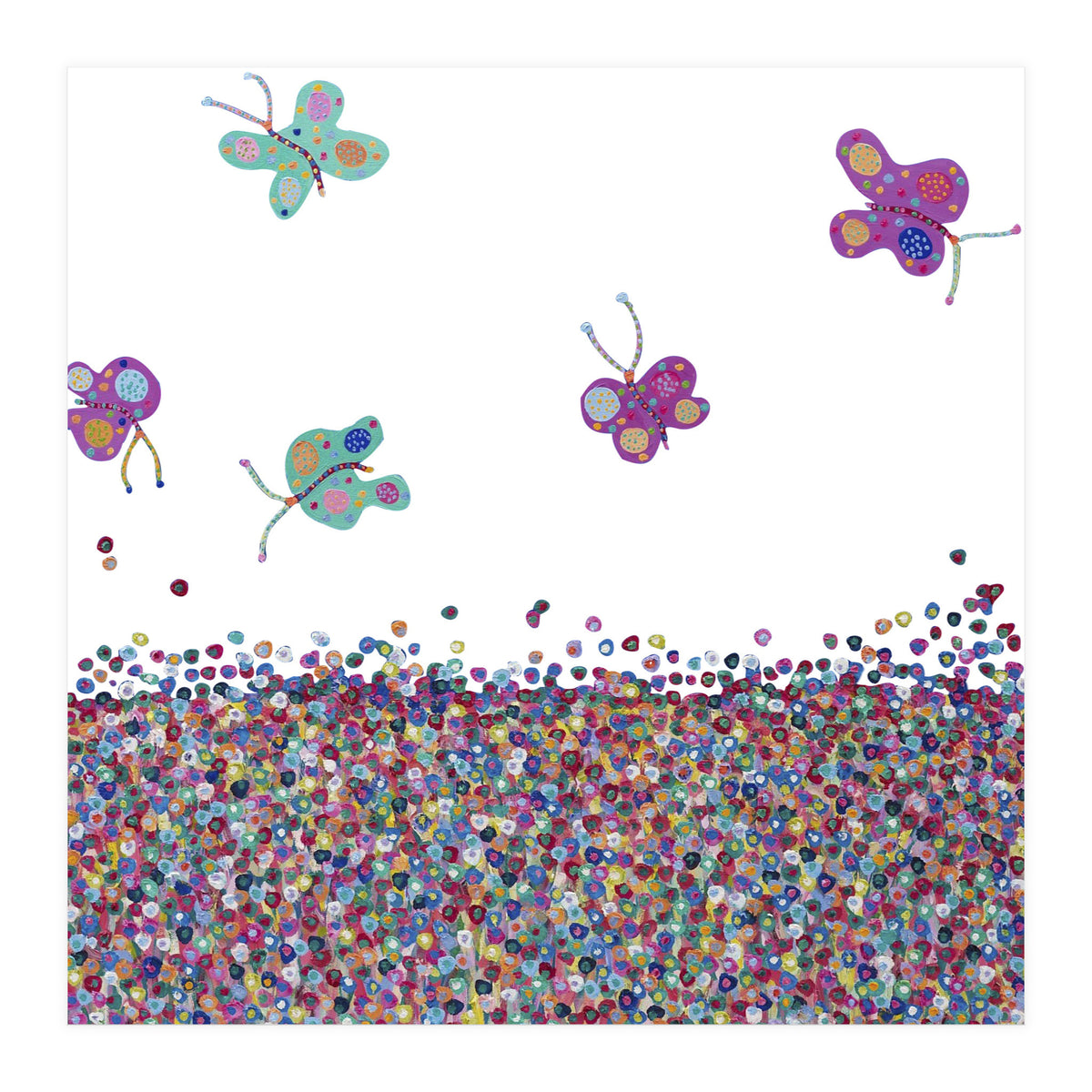 Butterflies Are Free (white) (Print Only)