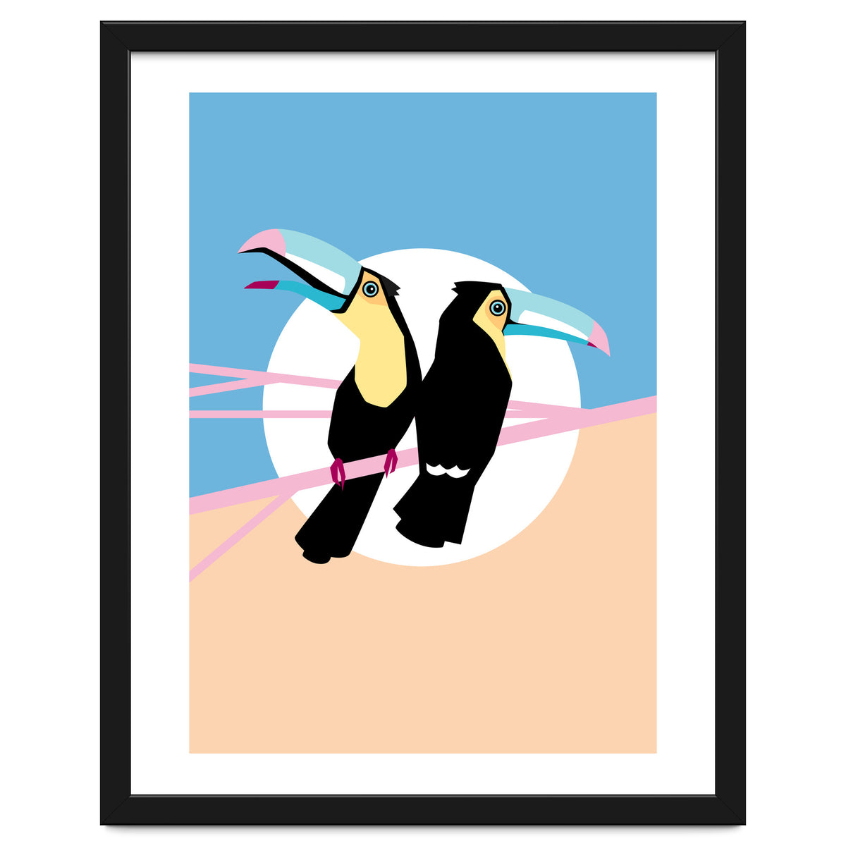 Pastel Toucans