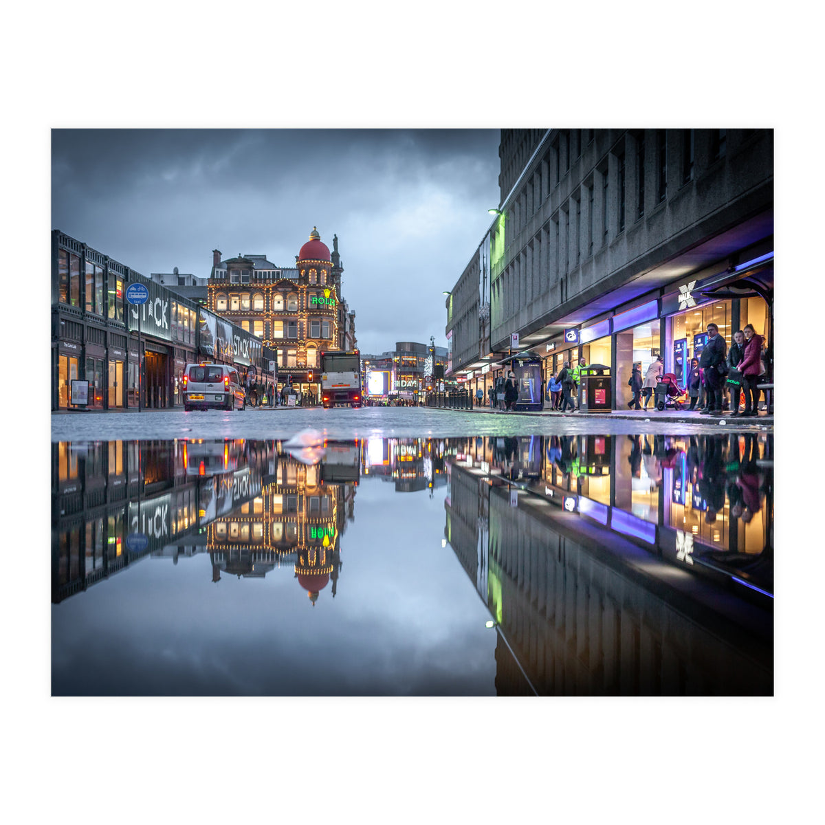 City reflection Newcastle upon tyne (Print Only)