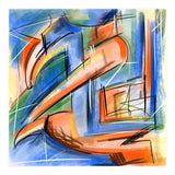 Emersions In Blue And Orange (Print Only) thumbnail