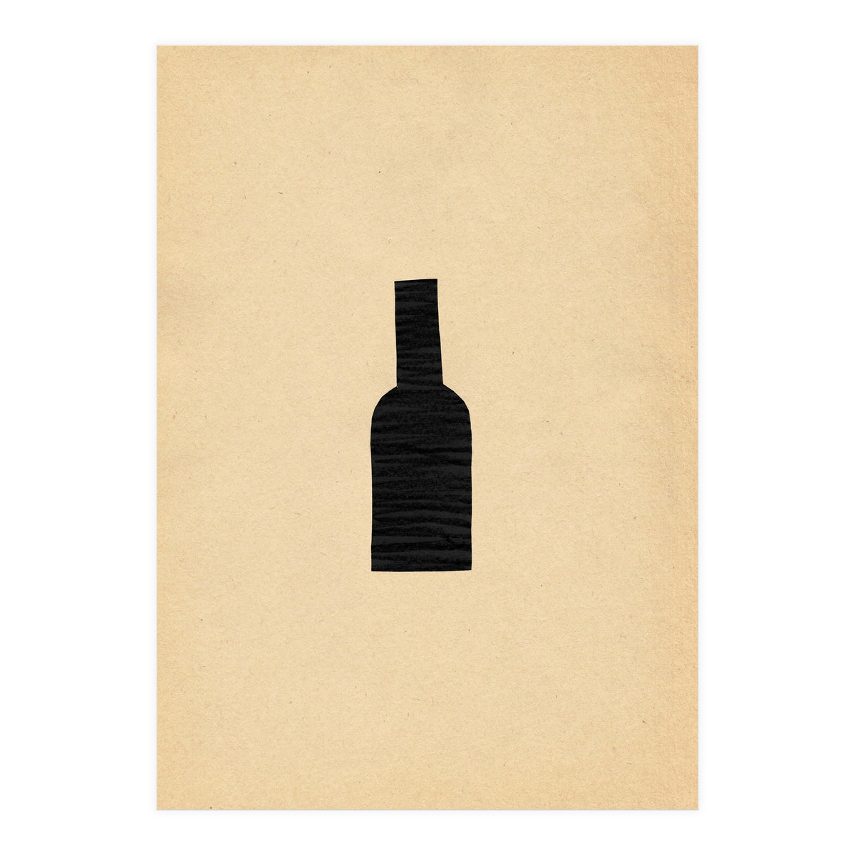 Abstract wine bottle (Print Only)