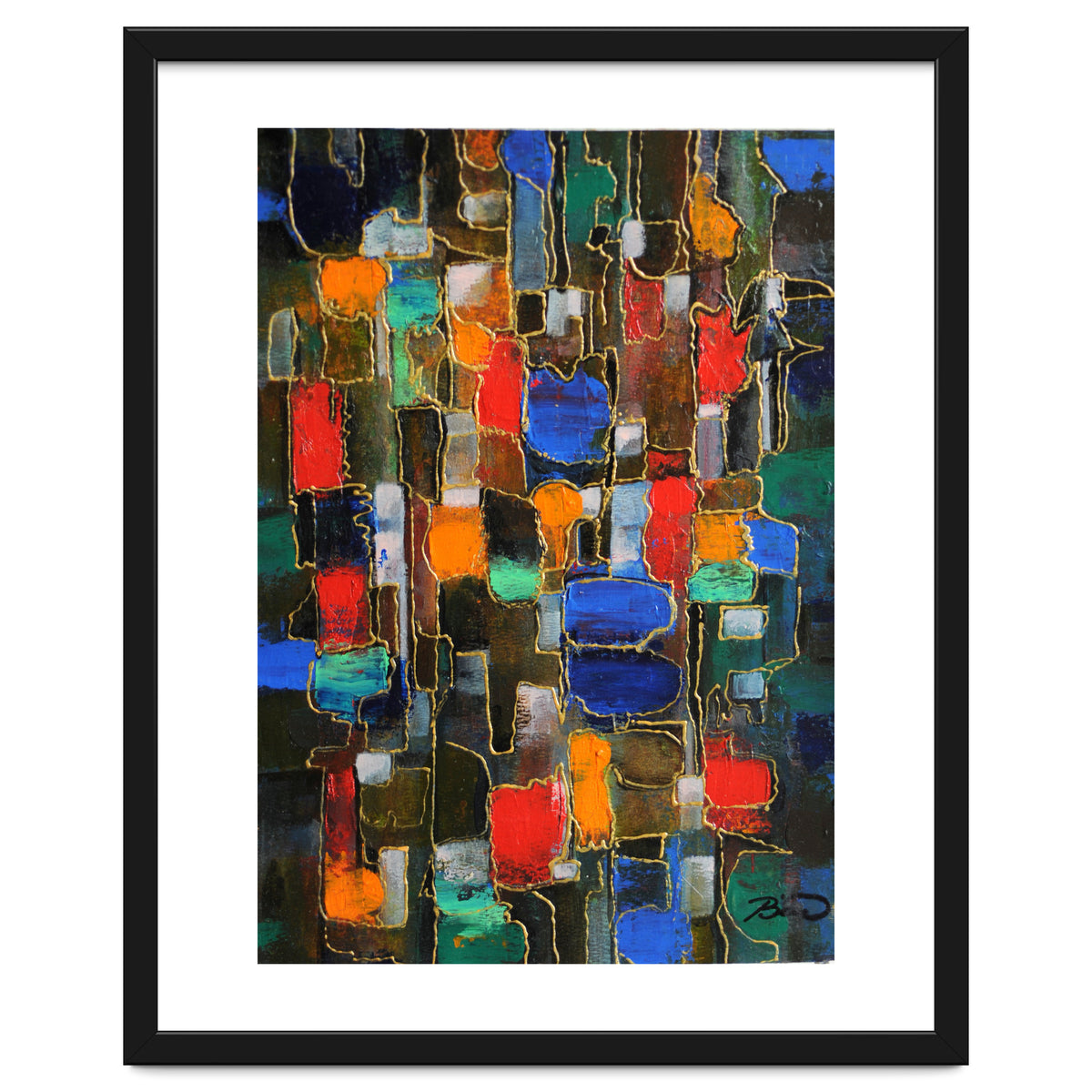 Abstract Brooklyn...38x28.cm. Acrylic