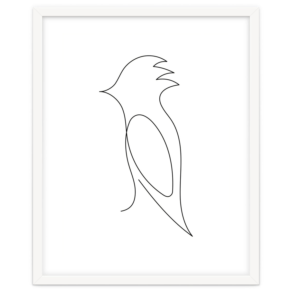 One Line Art Bird