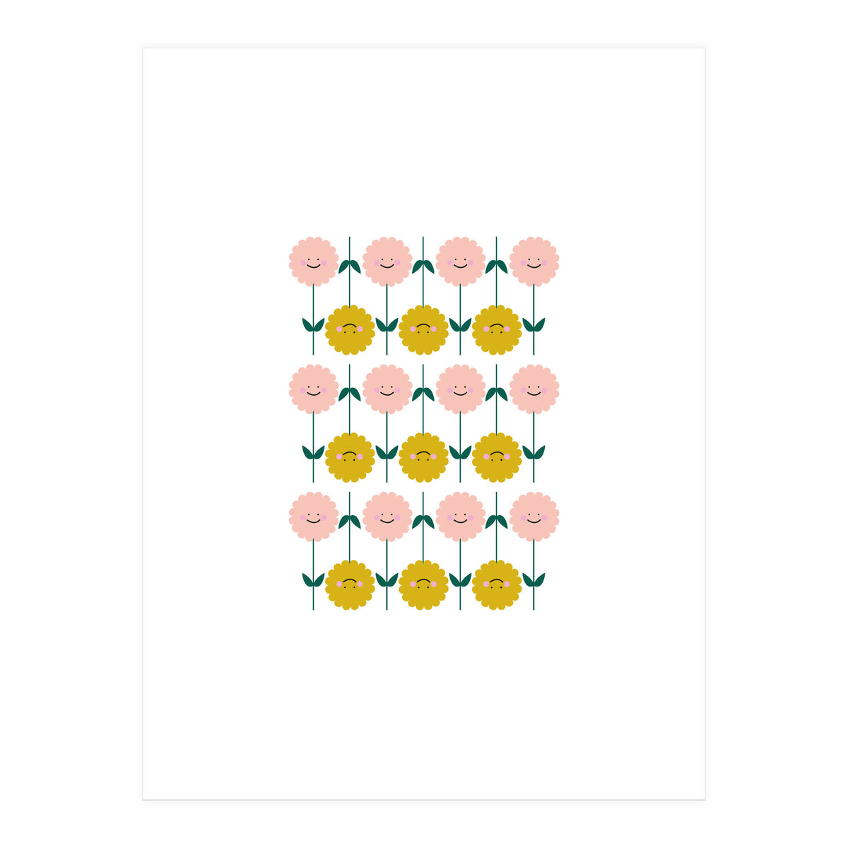 Smiling Flowers Rgb (Print Only)