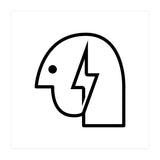 Head Lightning_White (Print Only) thumbnail