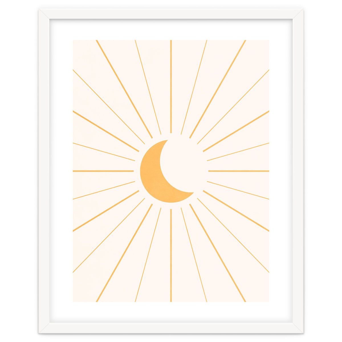 MOON IN LINES - GOLD