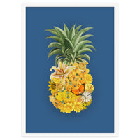 Pineapple Floral Blue