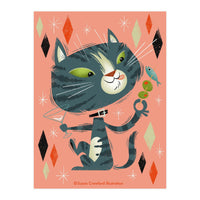 Cat A Tonic Grey Tabby (Print Only)