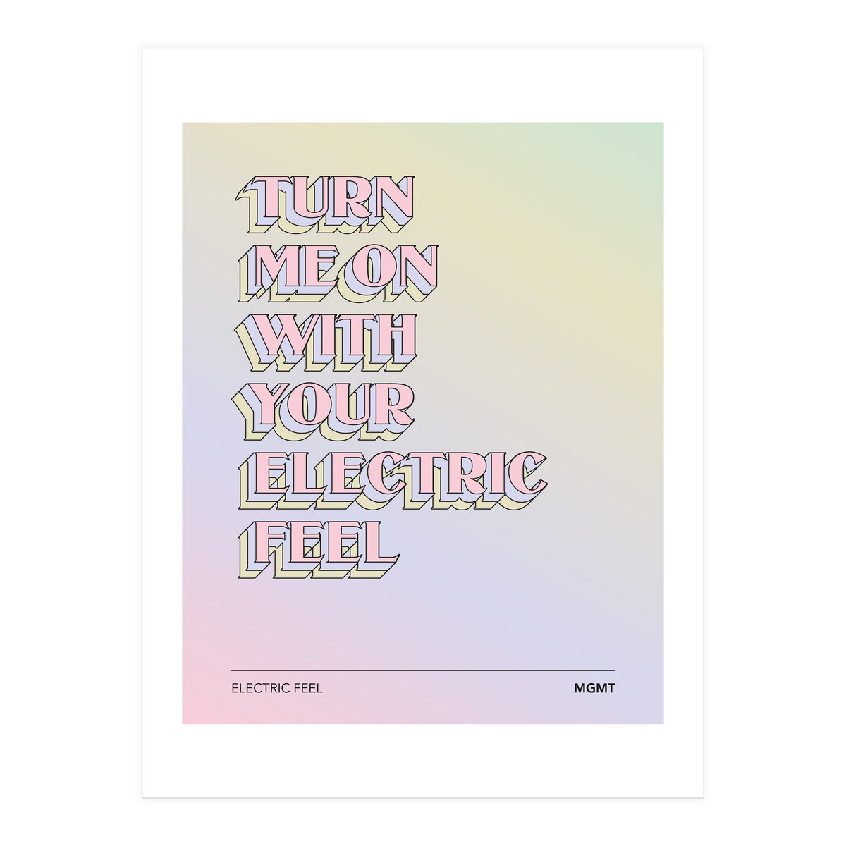 Mgmt - Electric Feel (Print Only)