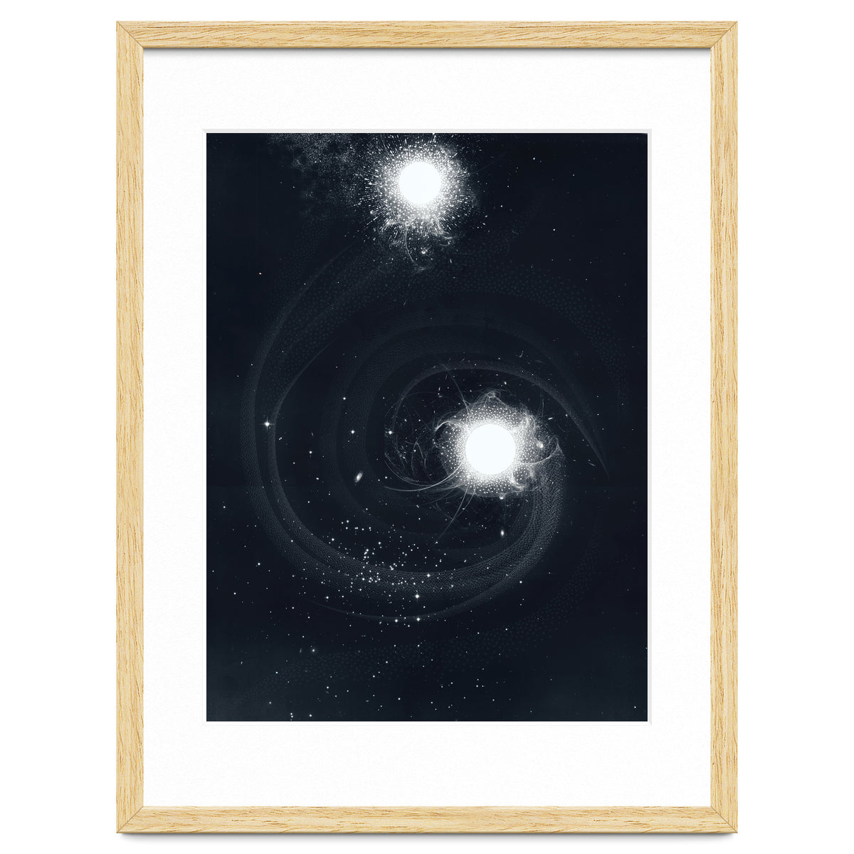 Vintage Cosmos: Double Spiral Nebula