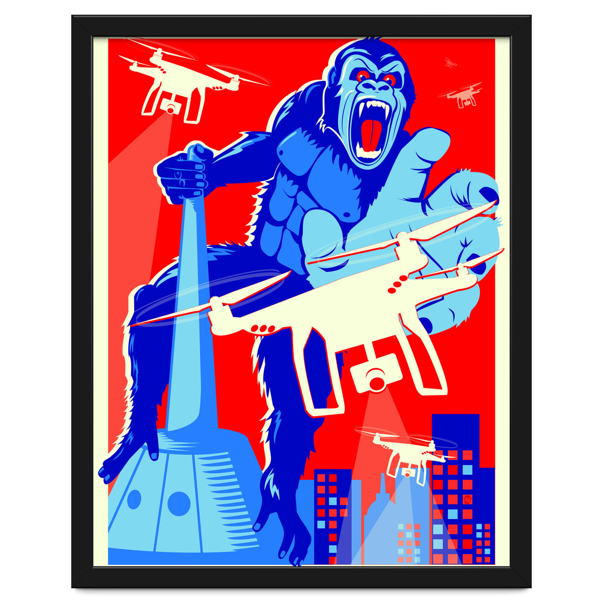 King Kong vs Drones