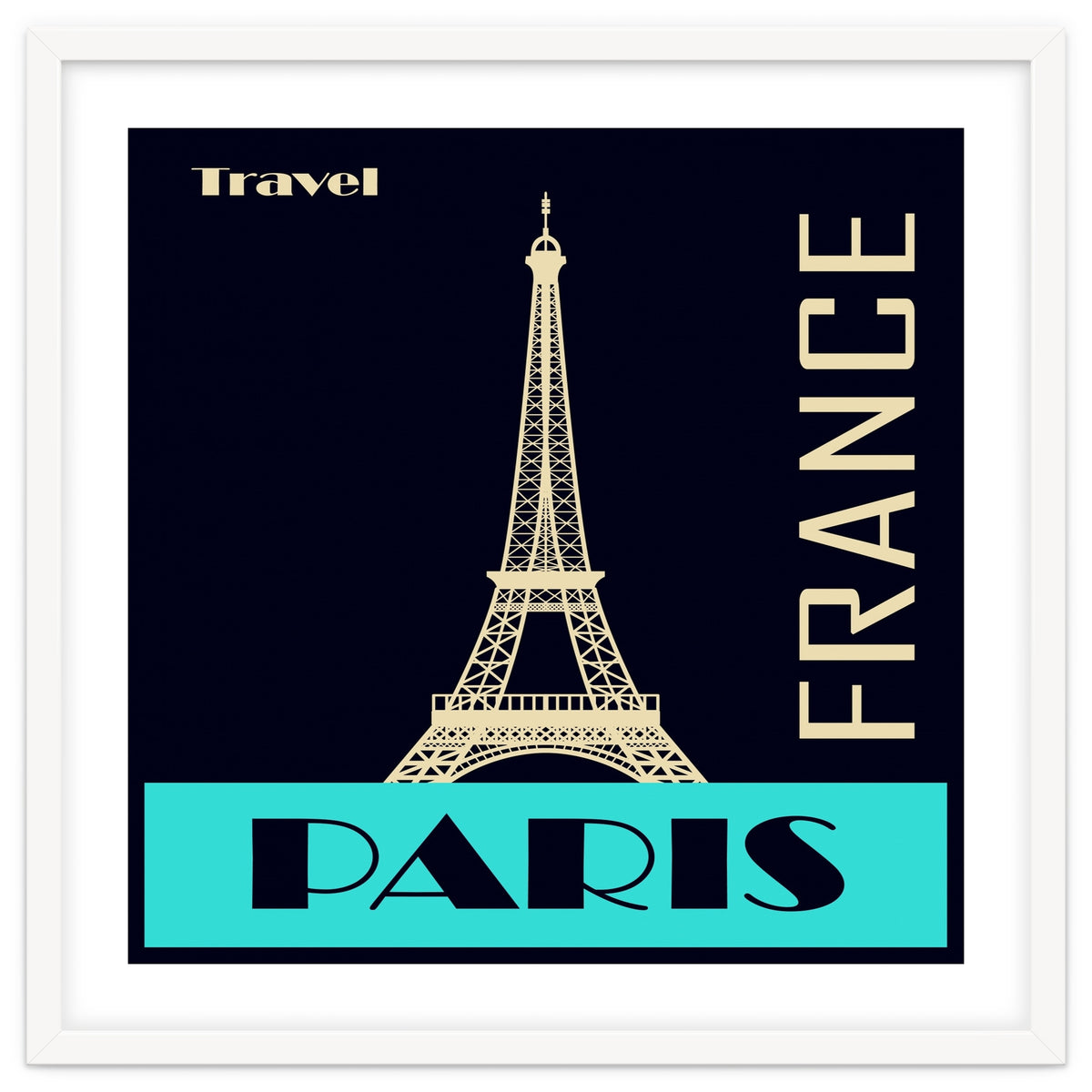 Travel Paris France Poster