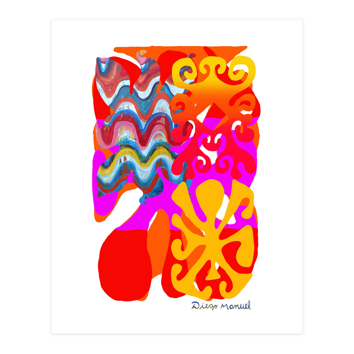 Pop Abstract Asimetrico 8 Copia (Print Only)