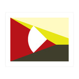Geometric Shapes No. 13 - red, brown & yellow (Print Only) thumbnail