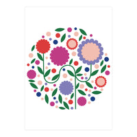 happy colorful flowers (Print Only)
