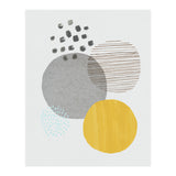 Abstract Mustard And Grey (Print Only) thumbnail